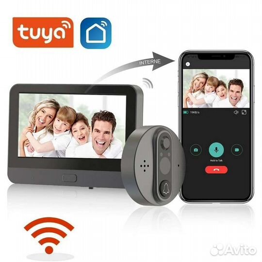 Умный Wi-Fi видеодомофон AnjieloSmart R9 (Tuya)