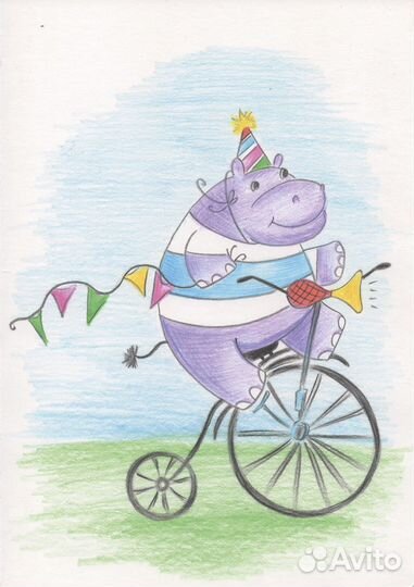 Детские раскраски с карандашами и точилкой