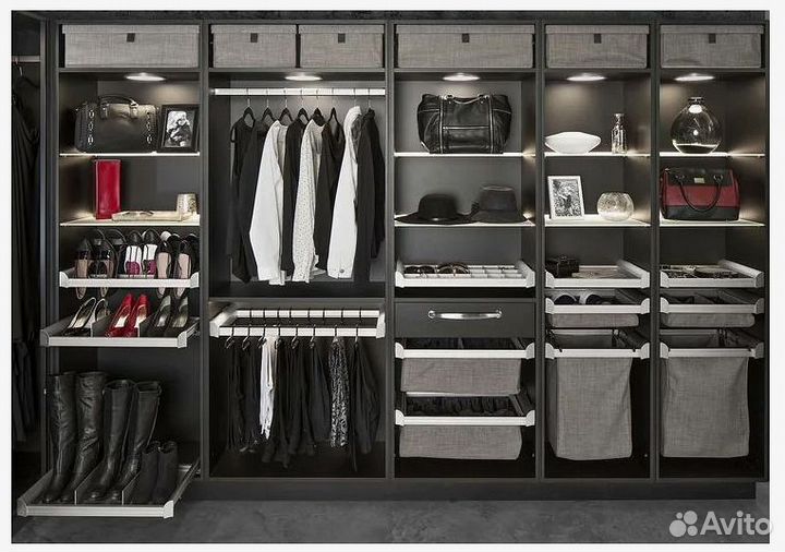 Гардеробная по вашим размерам на заказ