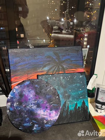 Картина акрилом на холсте