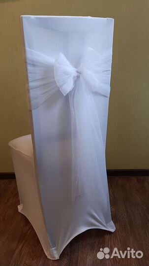 Банты на стулья из фатина