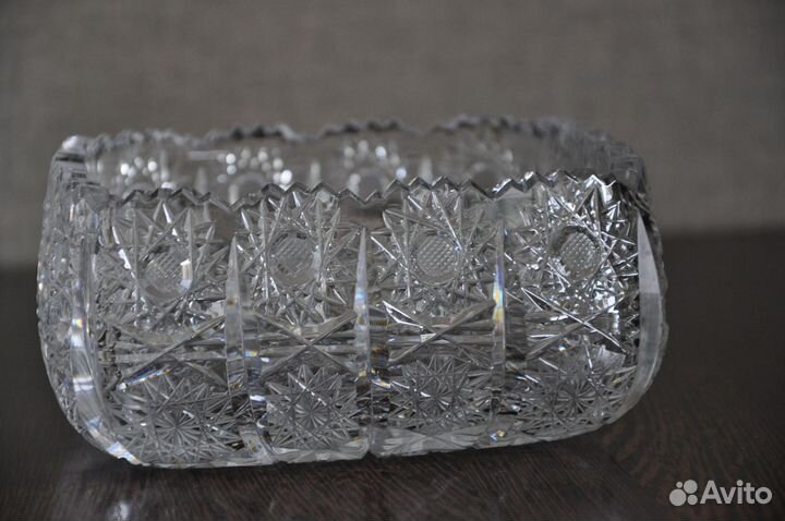 Салатник хрустальный Чехословакия