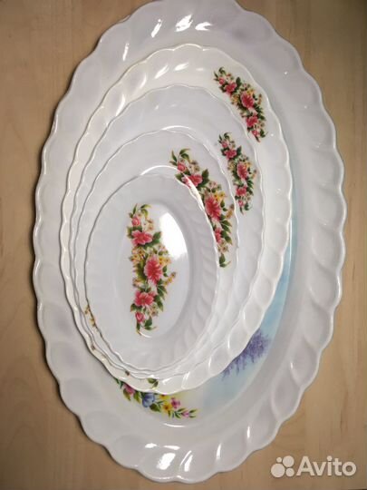 Овальные блюда набор 5 штук