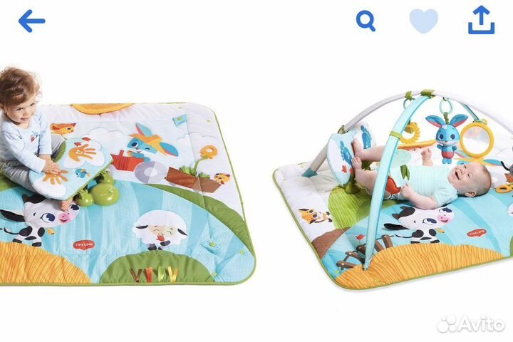 Развивающий коврик tiny love