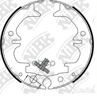 Колодки ст.торм.toyota avensis 97-03/camry 91