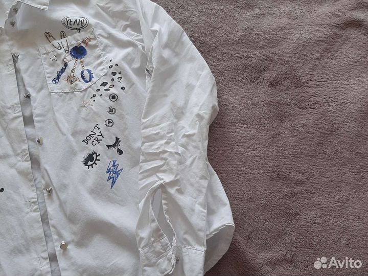 Блузка белая