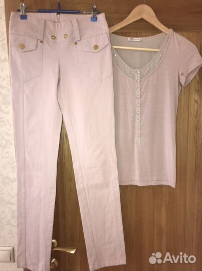 Юбка, брюки и футболка р 42
