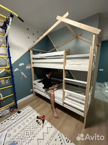 Детская двухъярусная кровать объявление продам