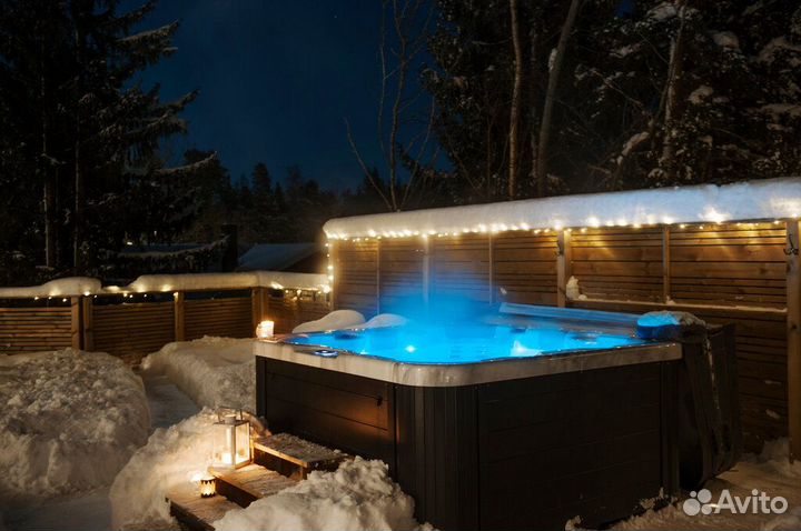 Подогрев площадки под бассеин и джакузи на улице