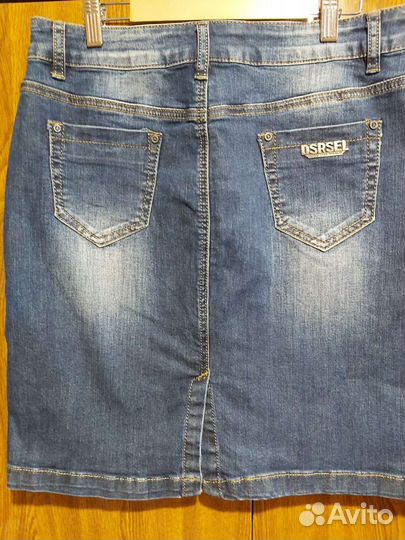 Юбка новая джинс-стрейч