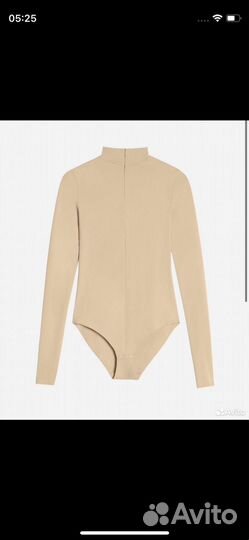 Боди на молнии, L, ushatava, бежевое