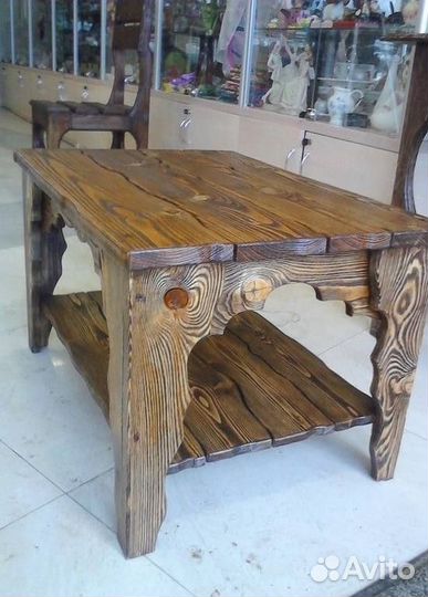 Стол обеденный брашированный