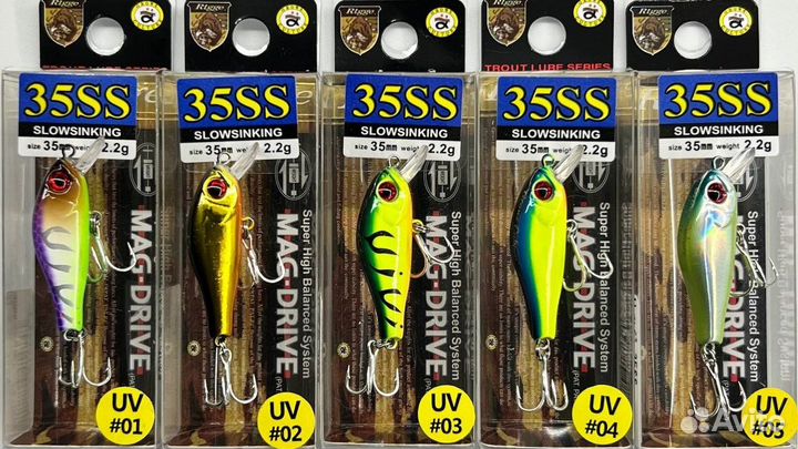 Воблеры ZipBaits Rigge 35SS