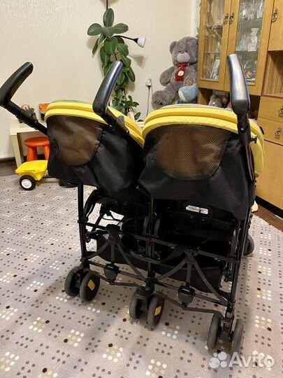 Двойная детская коляска peg-perego прогулочная