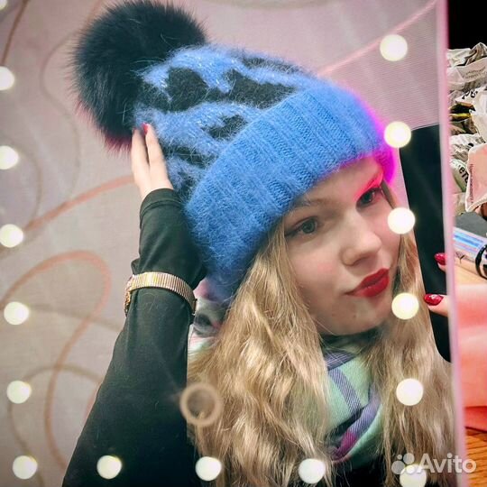 Шапка женская вязаная