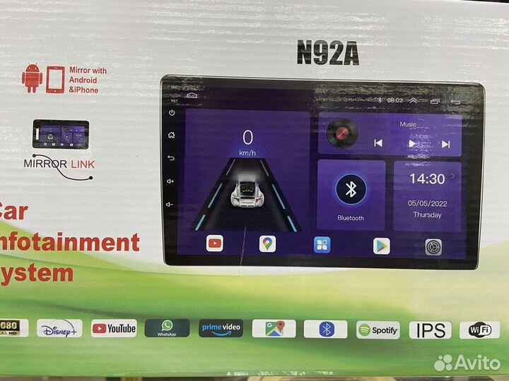 Андроид магнитола 9'' дюймов