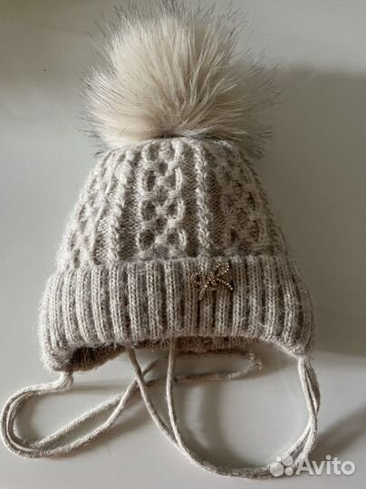 Шапка зимняя для девочки 44-47
