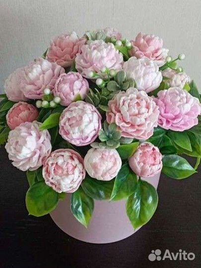 Букет из мыльных цветов