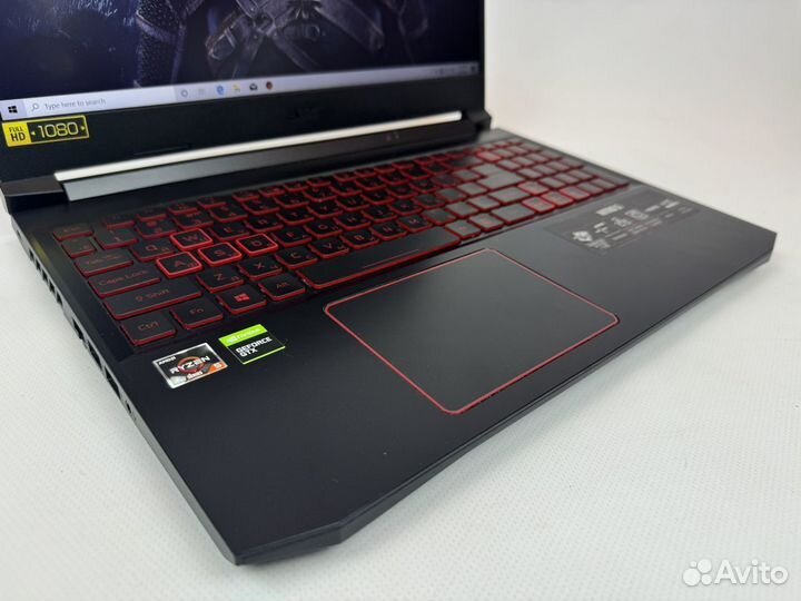 Игровой Acer Nitro 15.6 R5 4600H/16Gb/GTX1650Ti