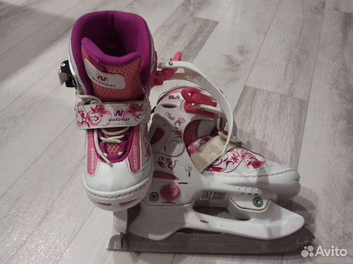 Коньки раздвижные 30-33