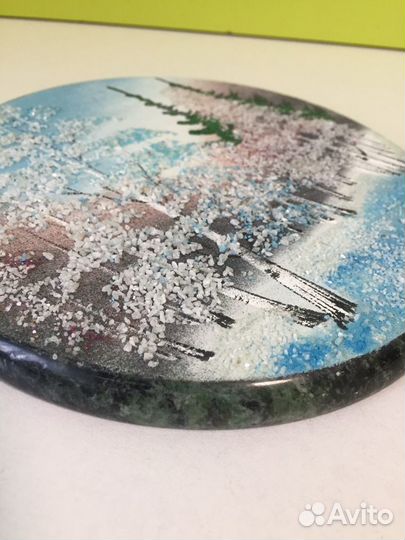 Настенное панно мрамор диаметр 170 мм