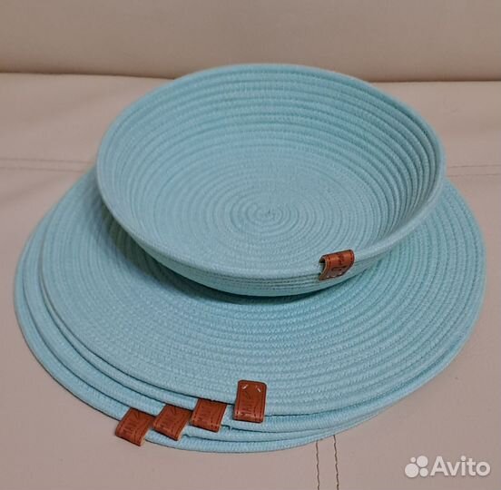 Салфетки плейсматы сервировочные из шнура