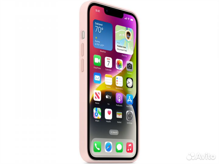 Клип-кейс iPhone 14 Silicone Case Soft Touch Розов