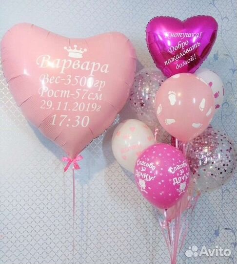 Шарики на выписку