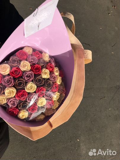 Шоколадные розы на 14 февраля