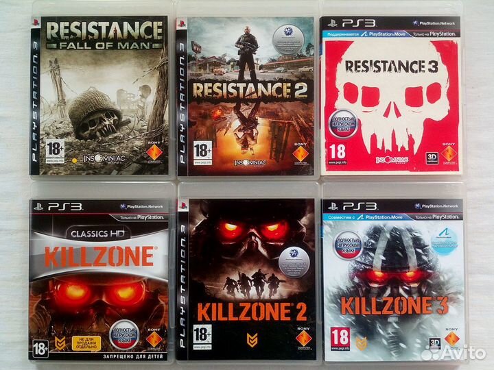 Uncharted Дурная Репутация Killzone Resistance PS3