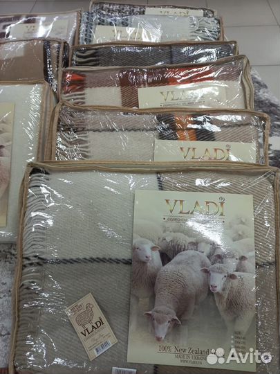 Одеяло и пледы 100 шерсть