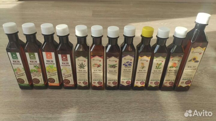 Масла натуральные, нерафинированные, холодный отжи