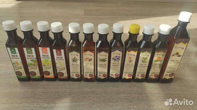 Масла натуральные, нерафинированные, холодный отжи