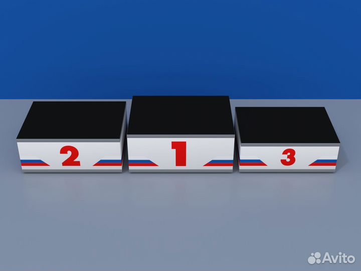 Пьедестал награждения Матрешка 812х612мм (прямоуг)