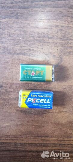 Батарейка 9v крона