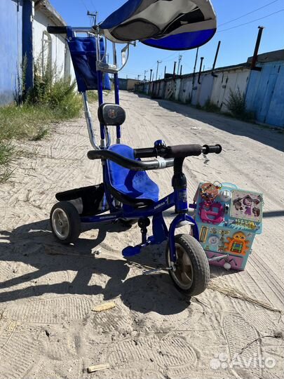 Детский трехколесный велосипед бу
