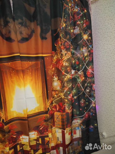 Шторы новогодние