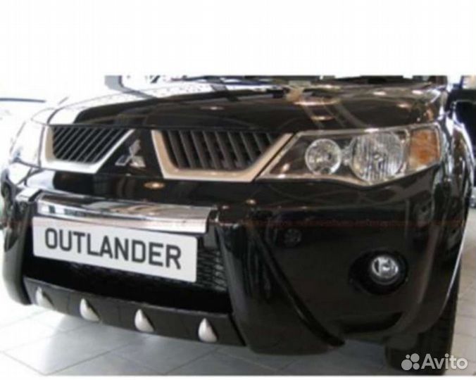 Тюнинг Накладка на бампер Mitsubishi outlander xl