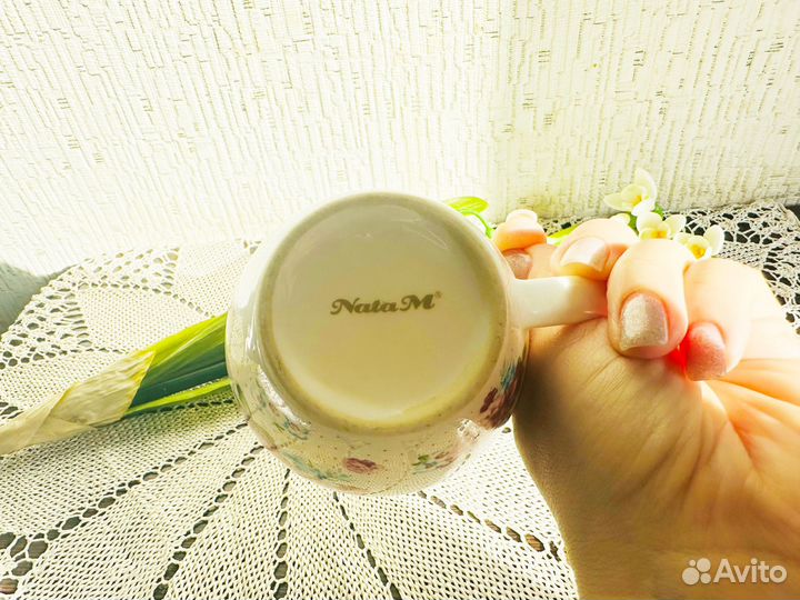 Кружка с цветами кружка с пионами