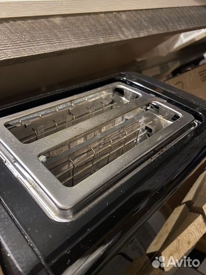 Тостер bosch черный металл