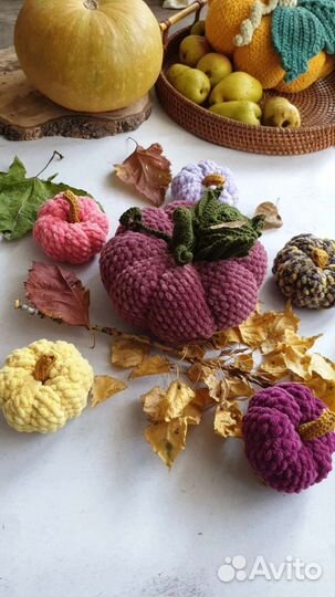 Интерьерная игрушка тыква