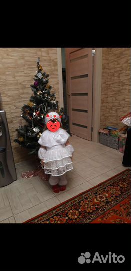 Карнавальный костюм для девочки снежинка