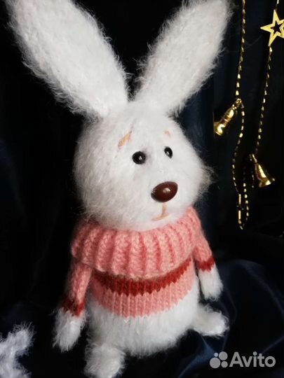 Игрушка ручной работы, Заяц, новая