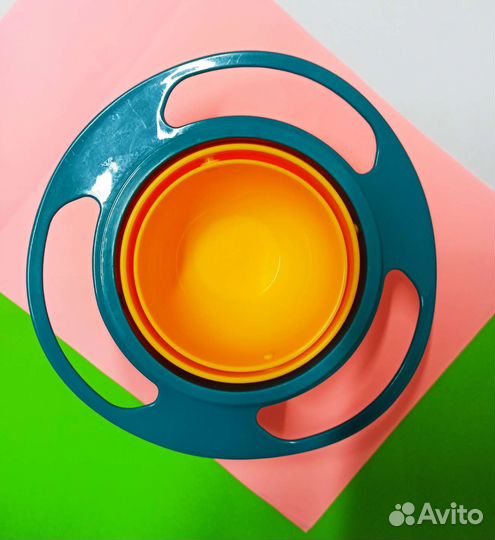 Детская тарелка непроливайка - нерассыпайка