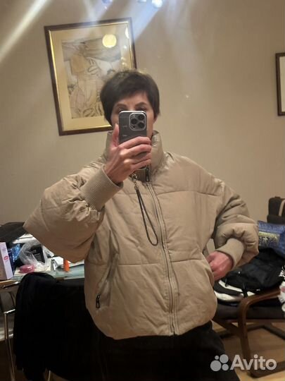 Куртка пуховик zara p. 42-46