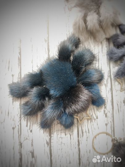 Брелок из натуральной норки