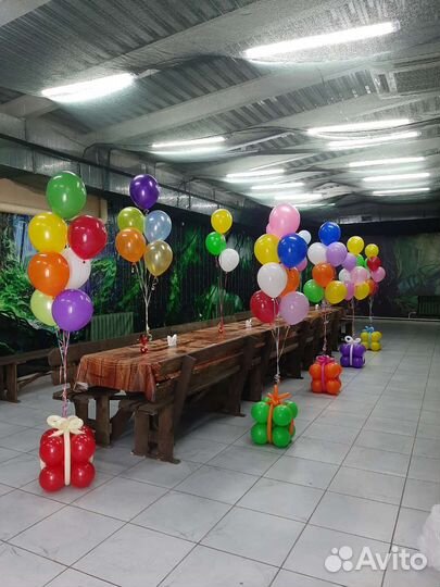 Воздушные шары / Мишка и Зайка / Оформление