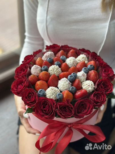 Клубничный букет, клубника в шоколаде