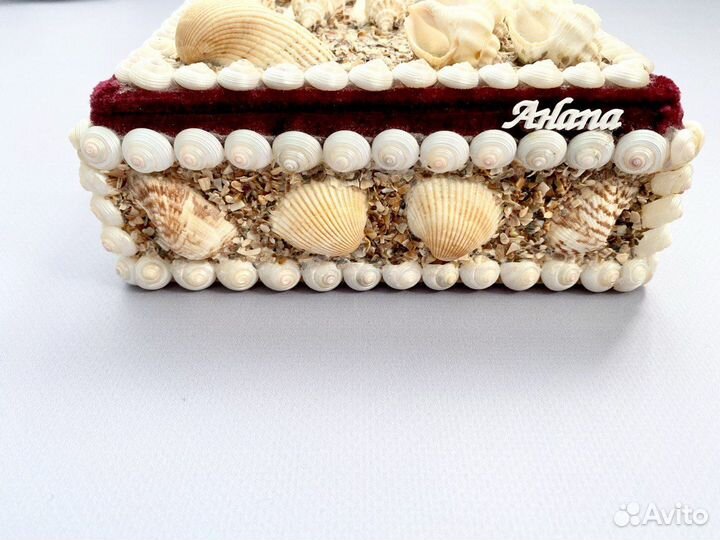 Шкатулка для украшений с ракушками