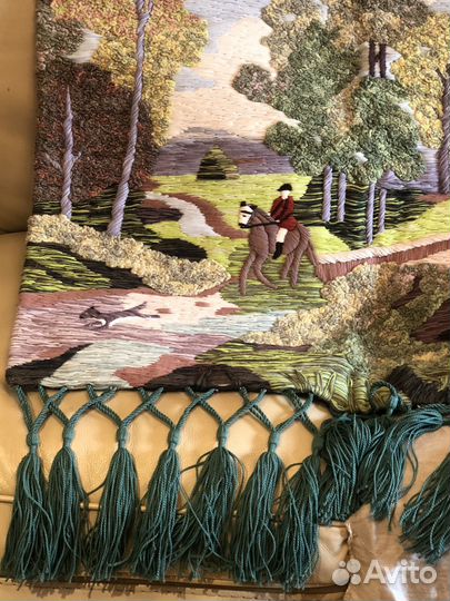 Коврик домотканный ручная вышивка